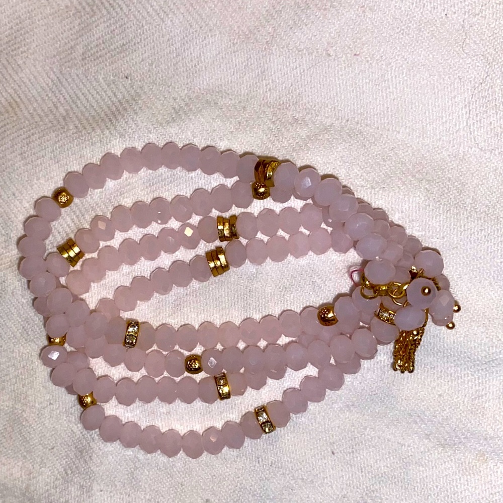 Light pink Lilly Pulitzer Bracelet stack